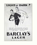 Barclays Lager Rugby Vintage Retro Advert Poster A4 Photo Print