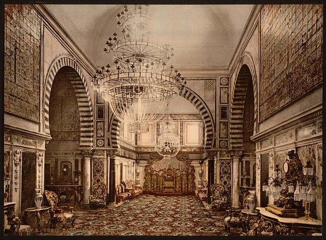 Bardo the throne room Tunis Vintage A4 Photo Print