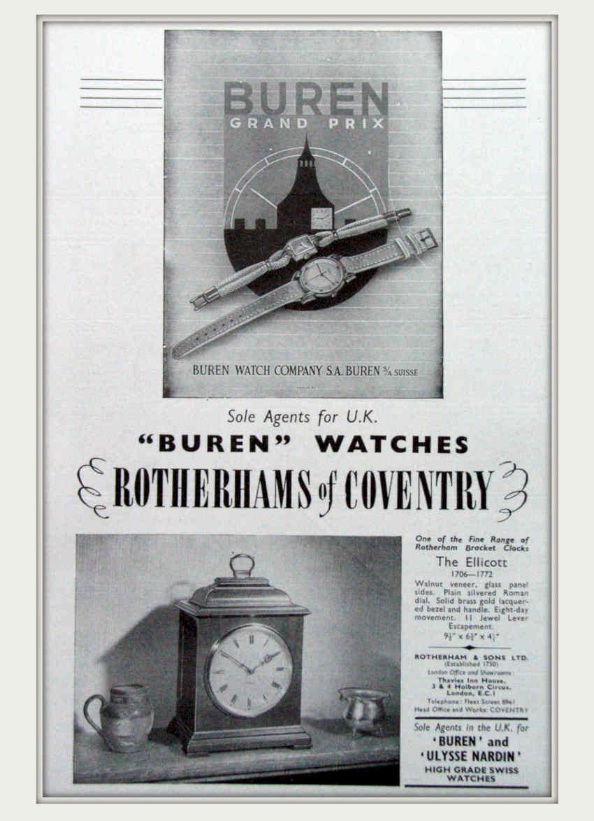 Baren Watch Rotherhams Vintage Retro Advert Poster A4 Photo Print