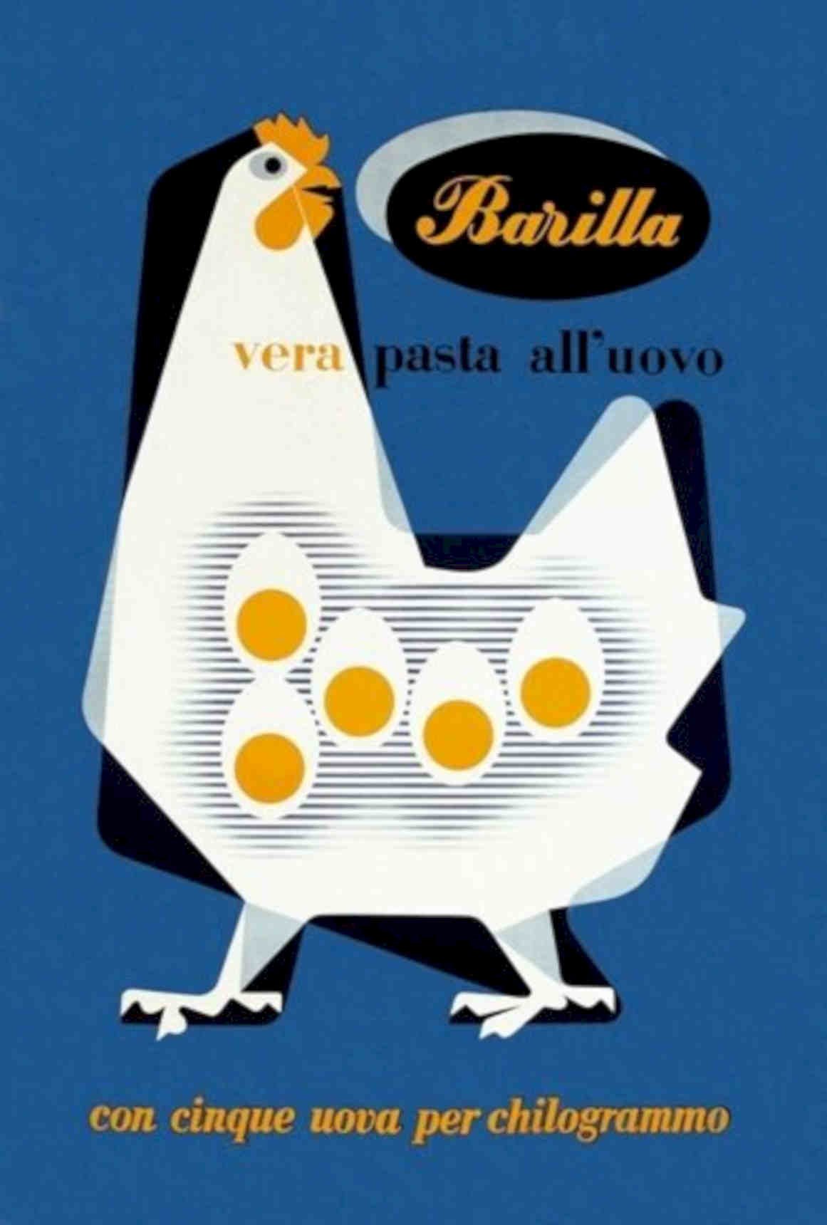 Barilla Hen Eggs Vintage Retro Advert Poster A4 Photo Print