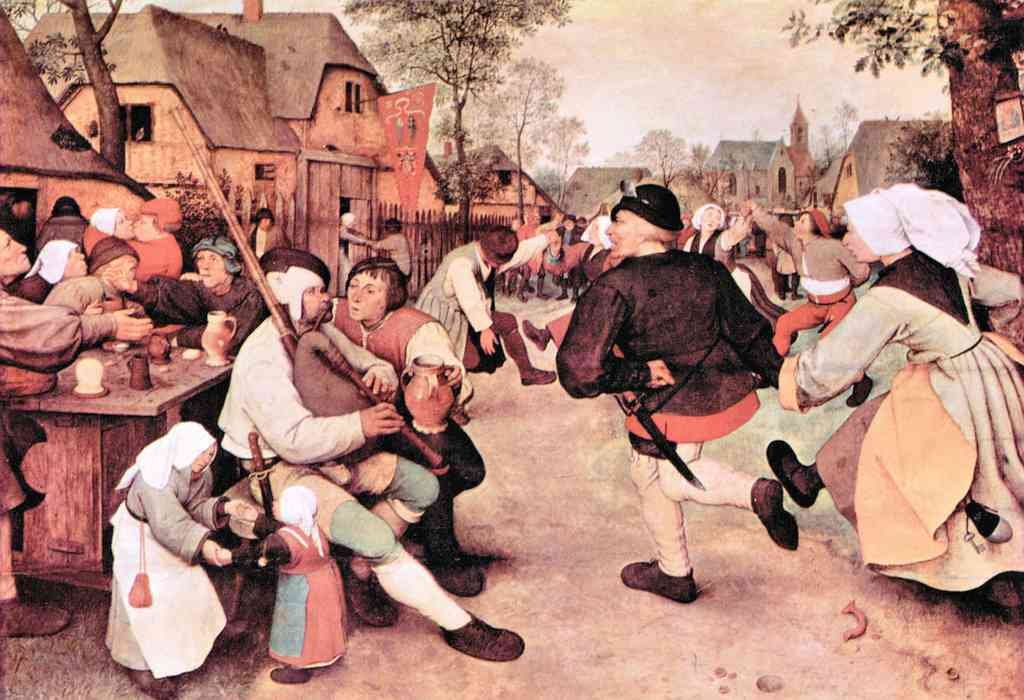 Barn Dance Pieter Bruegel A4 Photo Print