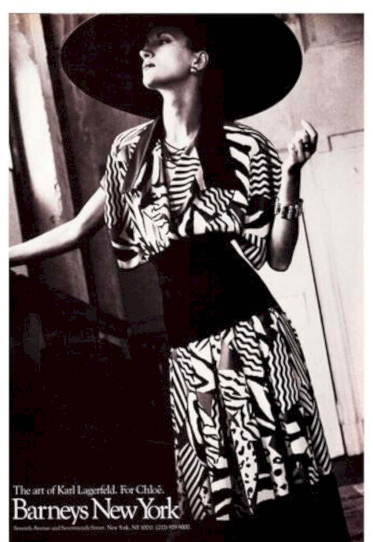 Barneys Geometric Dress Vintage Retro Advert Poster A4 Photo Print