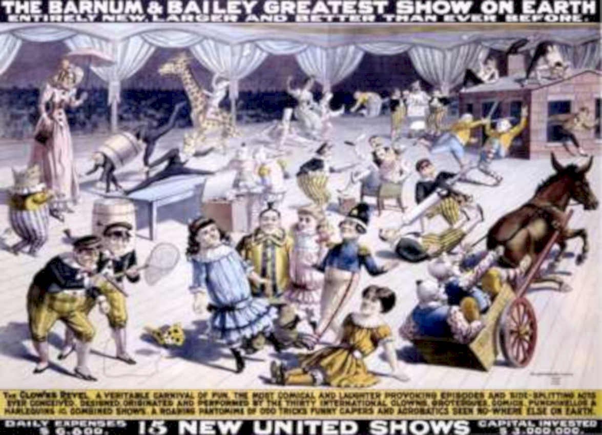Barnum Bailey Circus Vintage Retro Advert Ads A4 Photo Print