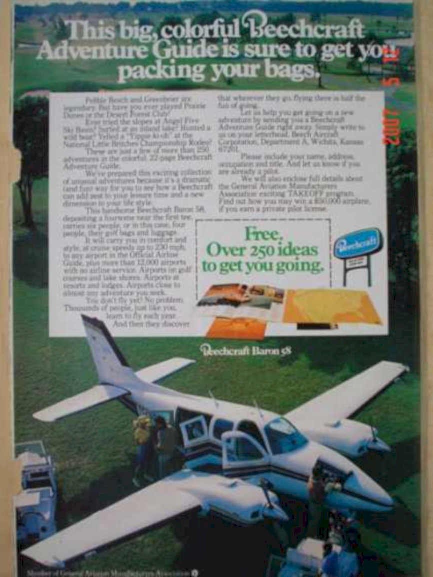 Baron Adventure Guide Vintage Retro Advert Ads A4 Photo Print