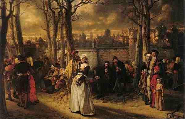 Baron Jan August Hendrik Leys Leys Henri Promenade Hors Les Murs A4 Photo Print