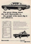 Barracuda Coupe Classic Vintage Retro Advert Ads A4 Photo Print