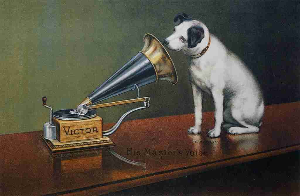 Barraud Francis 1856 1924 His Masters Voice Ad The Theatre c1910 A4 Photo Print