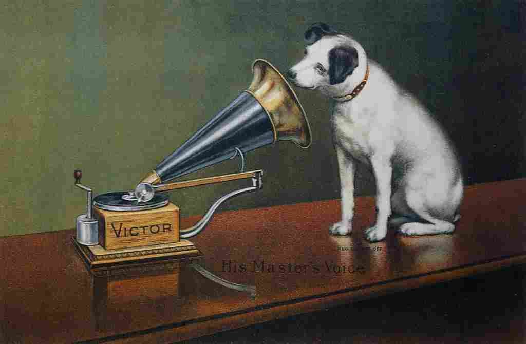 Barraud Francis His Masters Voice Ad The Theatre c1910 A4 Photo Print