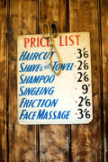 Barrber Price List barber advert A4 Photo Print