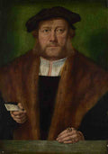 Bartholomeus Bruyn the Elder A Man, probably of the Strauss Family A4 Photo Print
