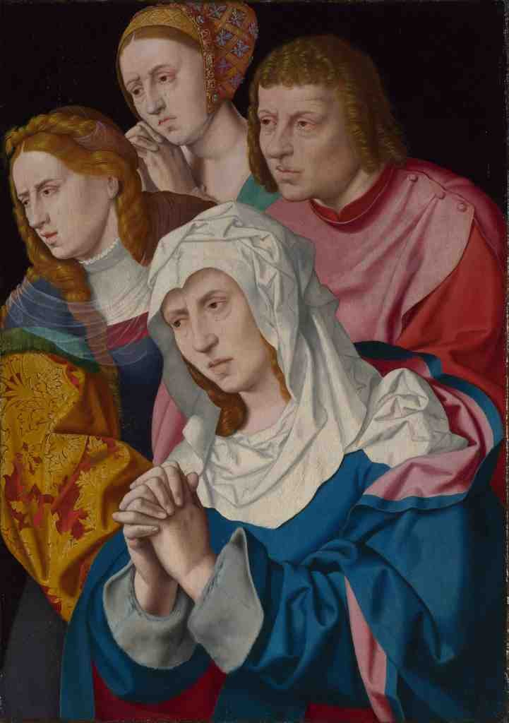 Bartholomeus Bruyn the Elder The Virgin, Saints and a Holy Woman A4 Photo Print