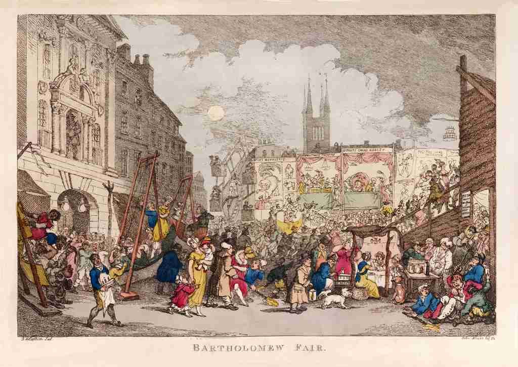 Bartholomew Fair 1808 Cartoon Joke 001 Vintage A4 Photo Print