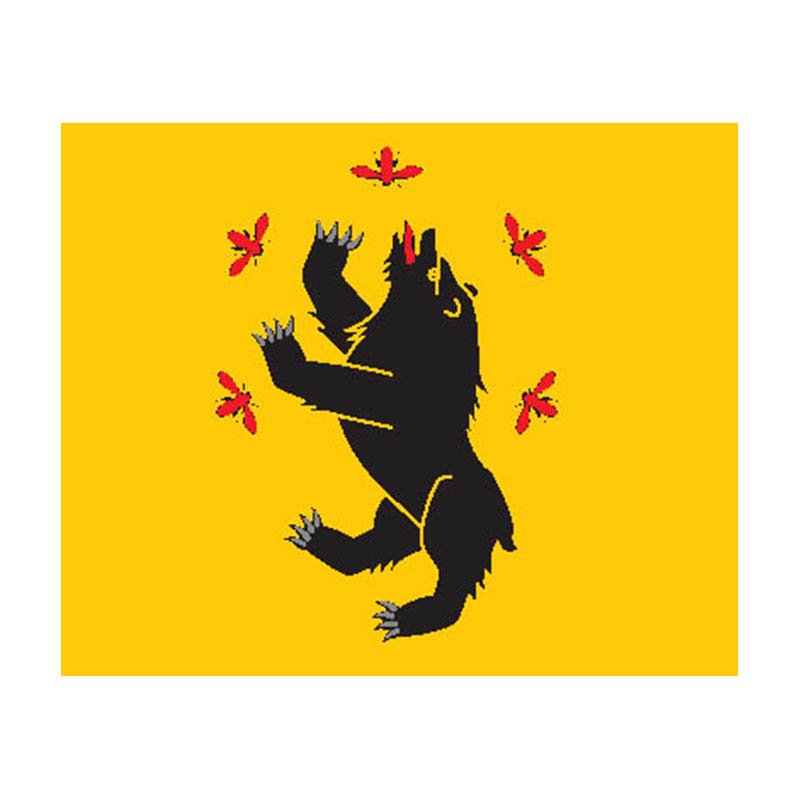 Bartninkai City Flag N6744 A4 Photo Print