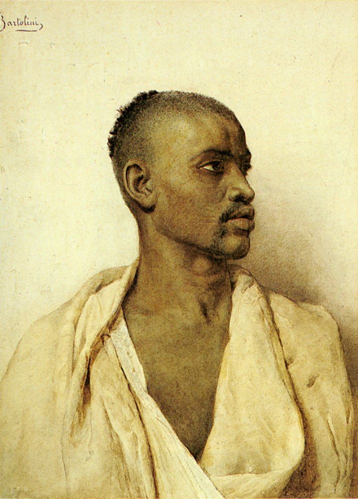 Bartolini Frederico Portrait Of An Arab Man Art A4 Photo Print