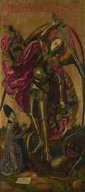 Bartolome Bermejo Saint Michael Triumphs over the Devil A4 Photo Print