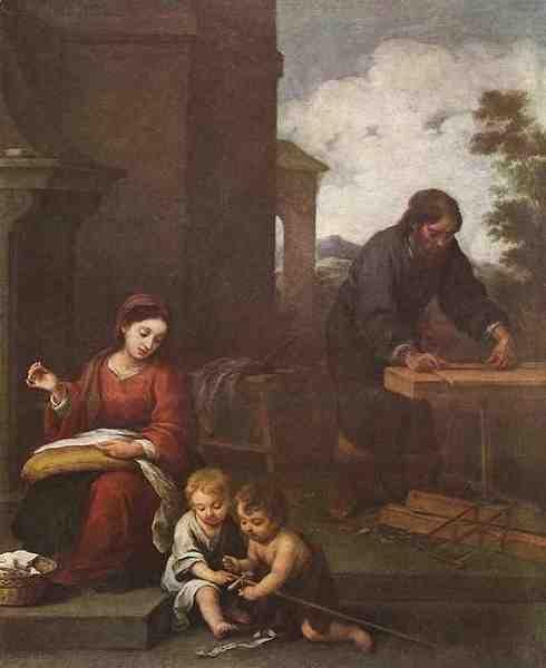 Bartolome Esteban Murillo Holy Family With The Infant St John A4 Photo Print