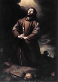 Bartolome Esteban Murillo St Francis Of Assisi At Prayer A4 Photo Print