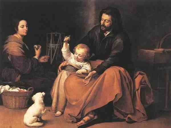 Bartolome Esteban Murillo The Holy Family 1650 A4 Photo Print