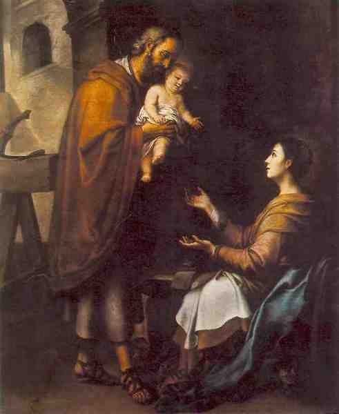 Bartolome Esteban Murillo The Holy Family C1660 A4 Photo Print