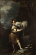 Bartolome Esteban Murillo The Infant Saint John with the Lamb A4 Photo Print