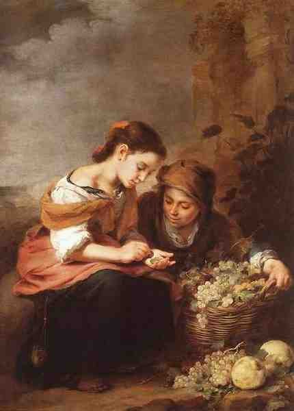 Bartolome Esteban Murillo The Little Fruit Seller A4 Photo Print