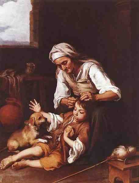 Bartolome Esteban Murillo The Toilette A4 Photo Print