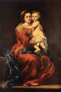 Bartolome Esteban Murillo Virgin And Child With A Rosary A4 Photo Print