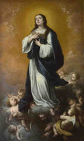 Bartolome Esteban Murillo and studio The Immaculate Conception of the Virgin A4 Photo Print