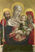 Bartolomeo Vivarini The Virgin and Child with Saints Paul and Jerome A4 Photo Print