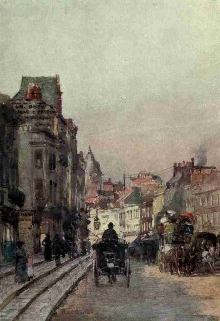 Barton Rose 1856 1929 Familiar London 1904 Brompton Road looking east A4 Photo Print