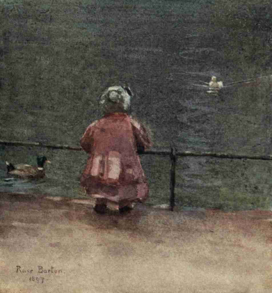 Barton Rose 1856 1929 Familiar London 1904 Ducks in Hyde Park A4 Photo Print