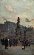 Barton Rose 1856 1929 Familiar London 1904 Gordons Statue Trafalgar Square A4 Photo Print