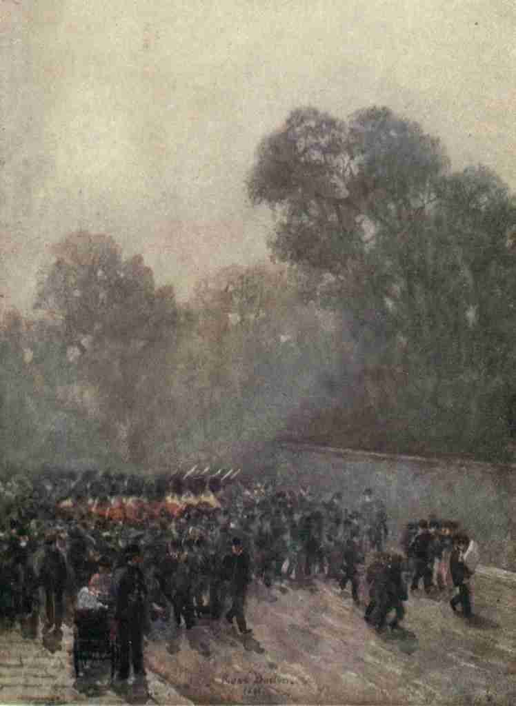 Barton Rose 1856 1929 Familiar London 1904 Guards near St Jamess Palace A4 Photo Print