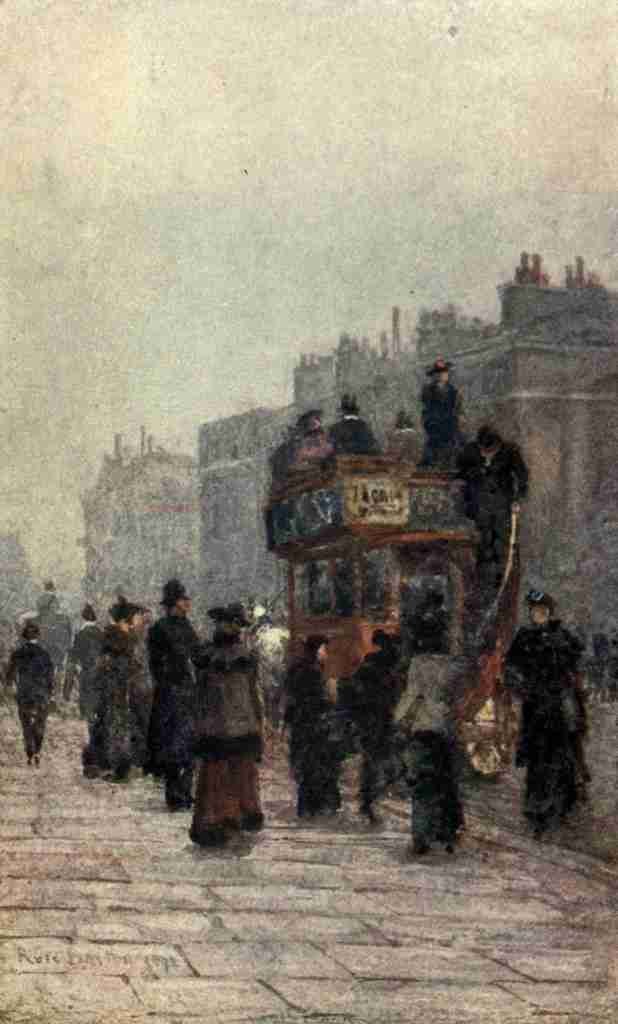 Barton Rose 1856 1929 Familiar London 1904 Hammersmith Bus A4 Photo Print