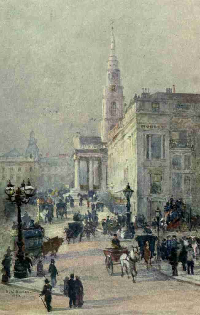Barton Rose 1856 1929 Familiar London 1904 St Martins in the Fields A4 Photo Print