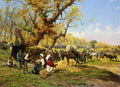 Barucci Pietro The Horse Fair Art A4 Photo Print