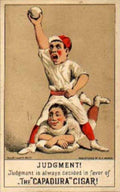 Baseball Judgment Capadura Vintage Retro Advert Ads A4 Photo Print
