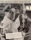 Baseball Player Trouble Vintage Retro Advert Ads A4 Photo Print