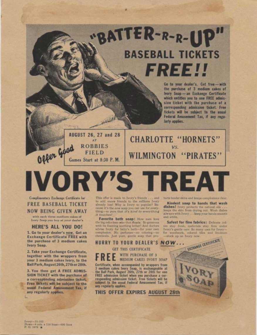 Baseball Tickets August Vintage Retro Advert Ads A4 Photo Print