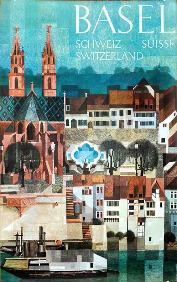 Basel2 Vintage Advert A4 Photo Print