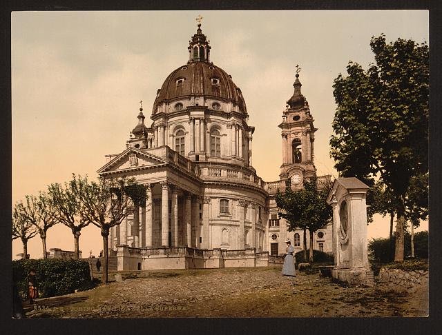 Basilica Soperga Turin Vintage A4 Photo Print