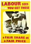 Basket Ration Bread Vintage Retro Advert Poster A4 Photo Print