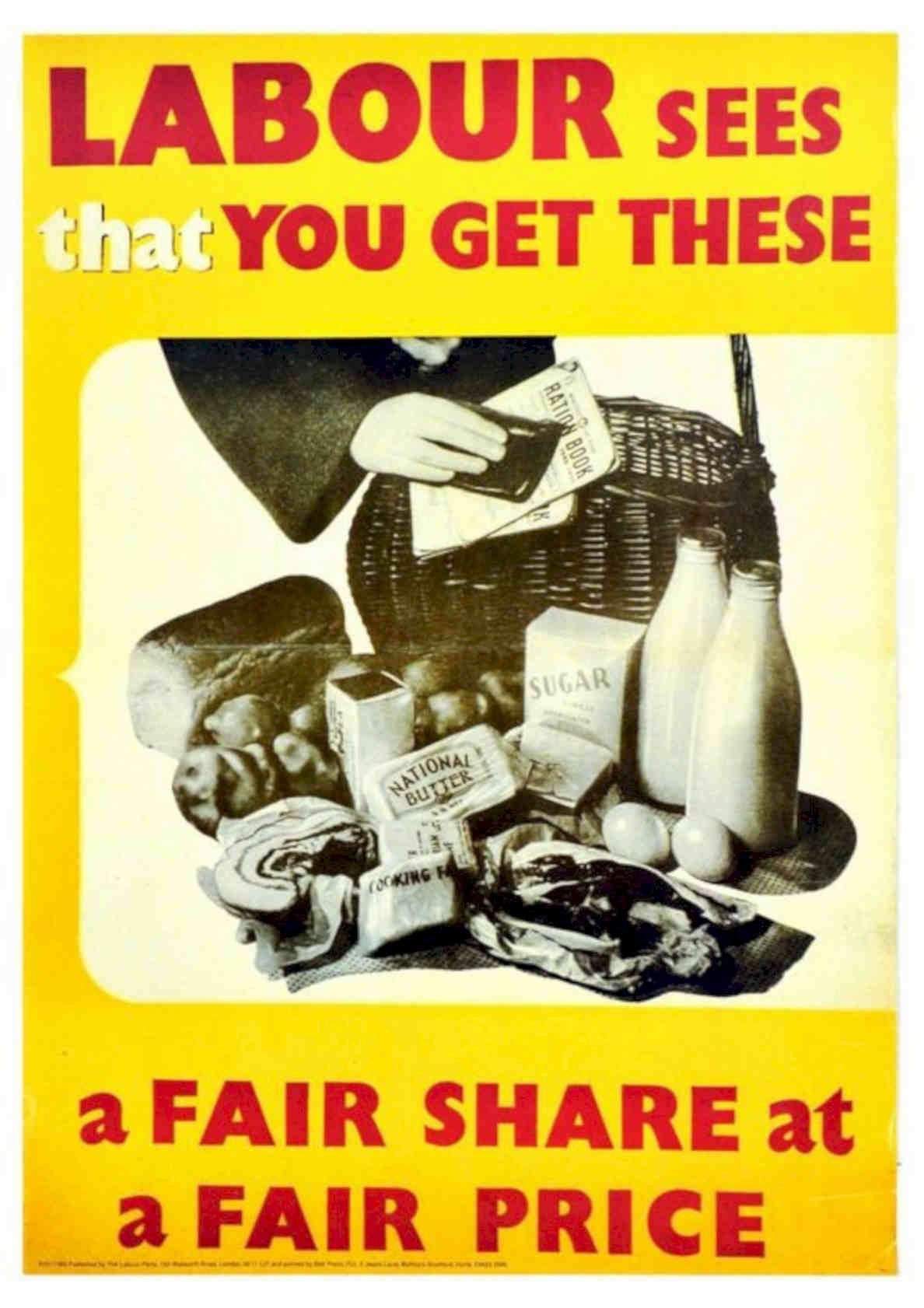 Basket Ration Bread Vintage Retro Advert Poster A4 Photo Print
