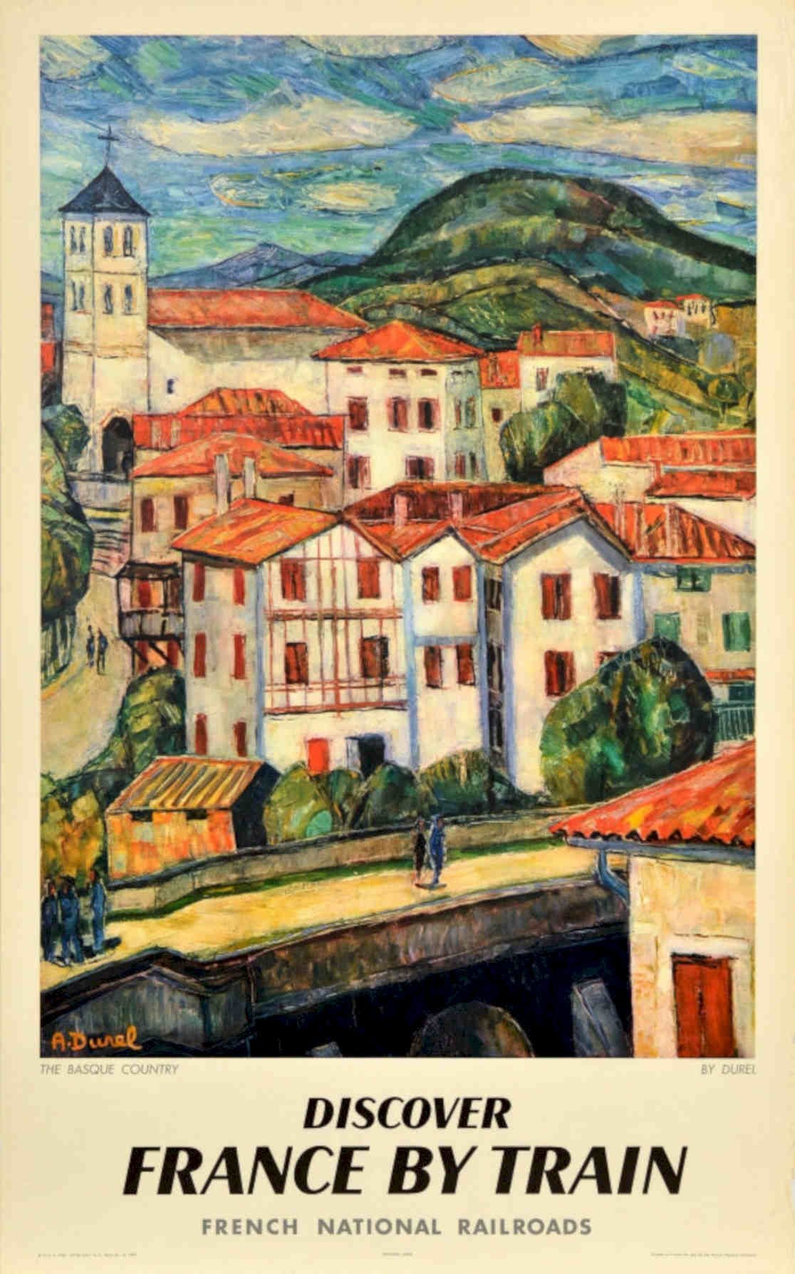 Basque Country France Vintage Retro Advert Poster A4 Photo Print