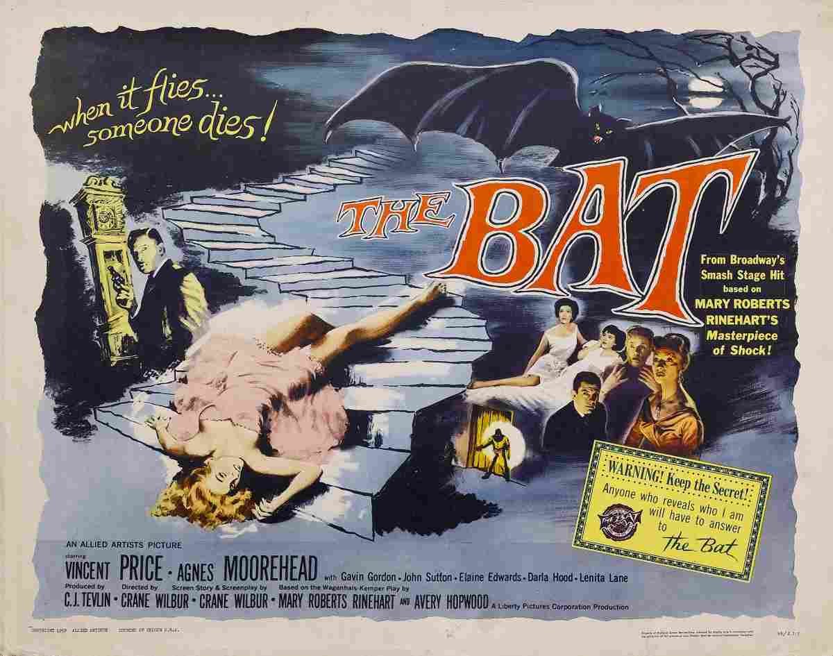 Bat The 1959 02 film star poster A4 Photo Print