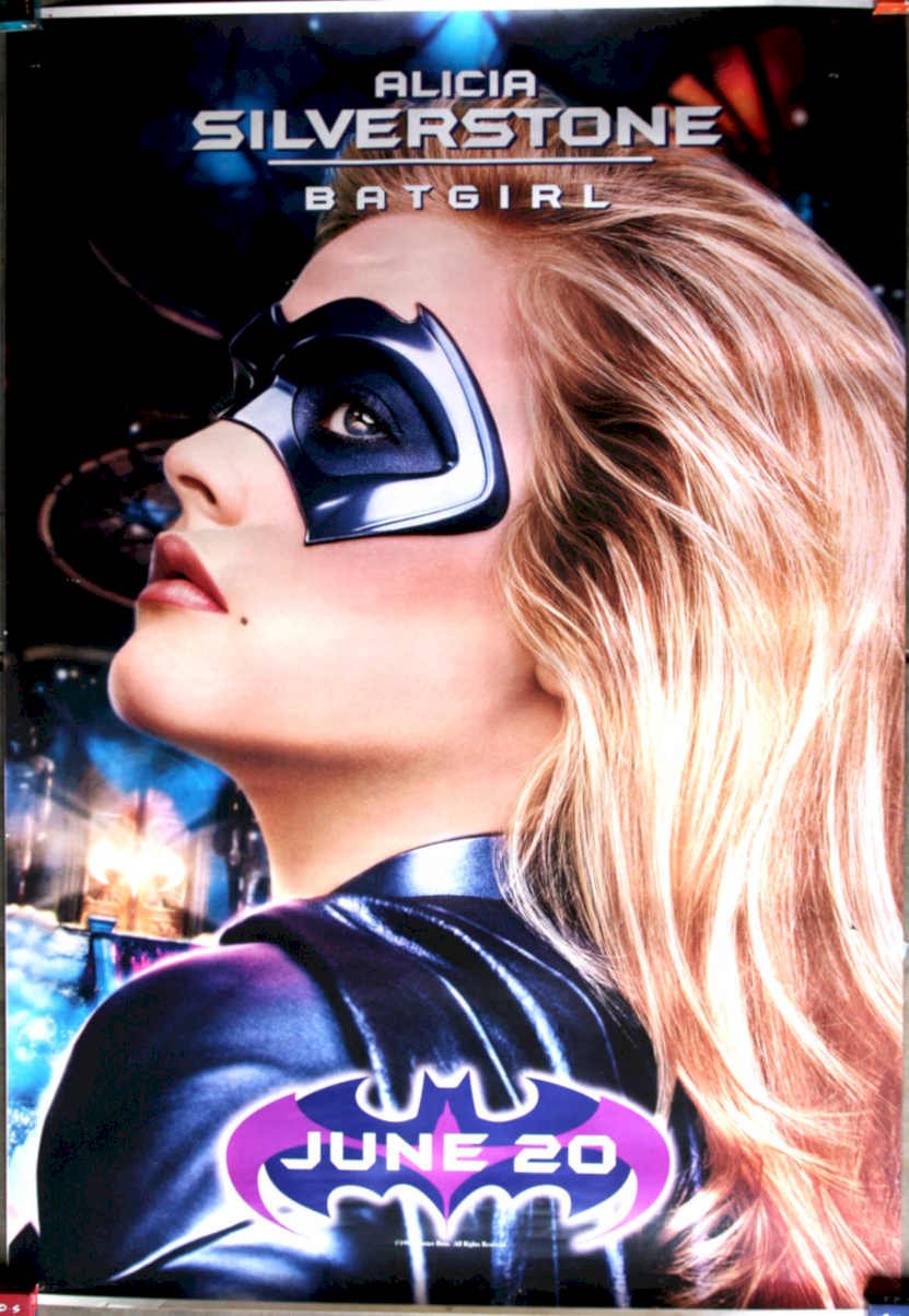 Batgirl Silverstone Purple Vintage Retro Advert Poster A4 Photo Print