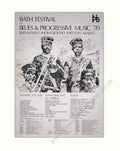 Bath Festival Blues Vintage Retro Advert Poster A4 Photo Print