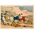 Bath Races British 18th Century Satirical Cartoon Vintage Retro Advert Poster A