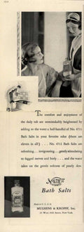 Bath Salts Mulhens Vintage Retro Advert Ads A4 Photo Print