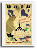 Bath Springs Poster Vintage Retro Advert Poster A4 Photo Print
